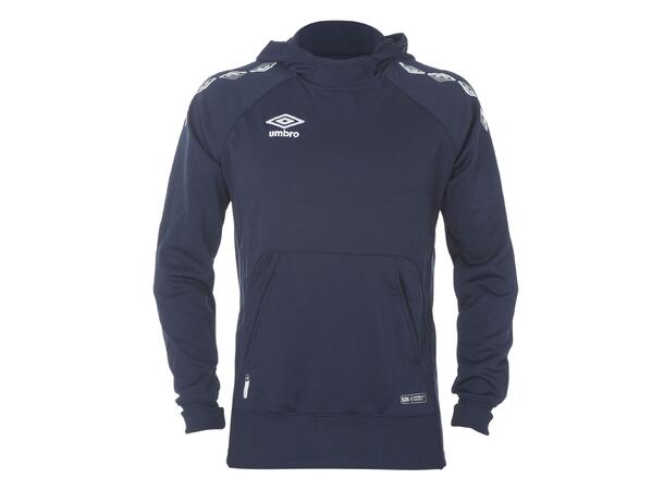 UMBRO UX-1 Hood Top jr Marine/Hv 128 Tøff teknisk hettegenser